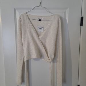 AE Whoa So Soft Ballet Wrap Sweater Top